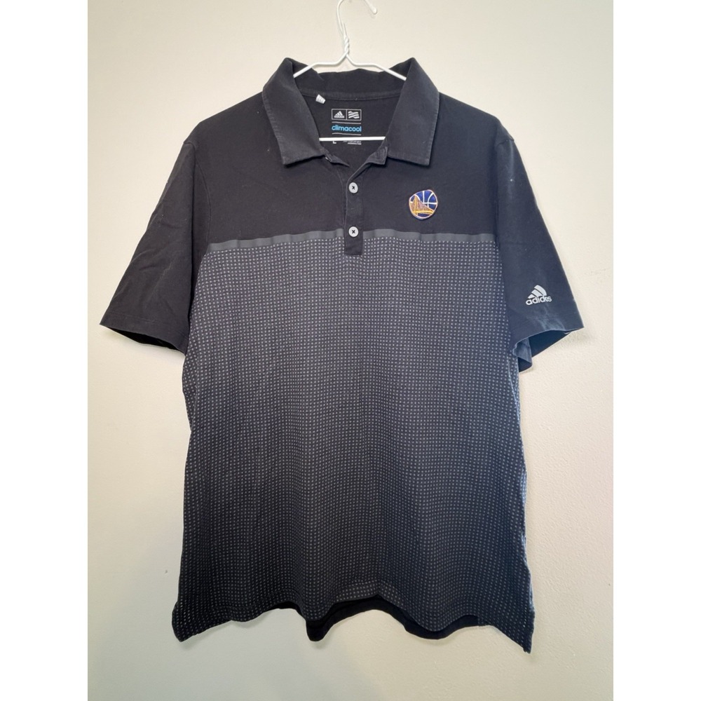 Adidas golf men's polo Large Golden State Warriors logo